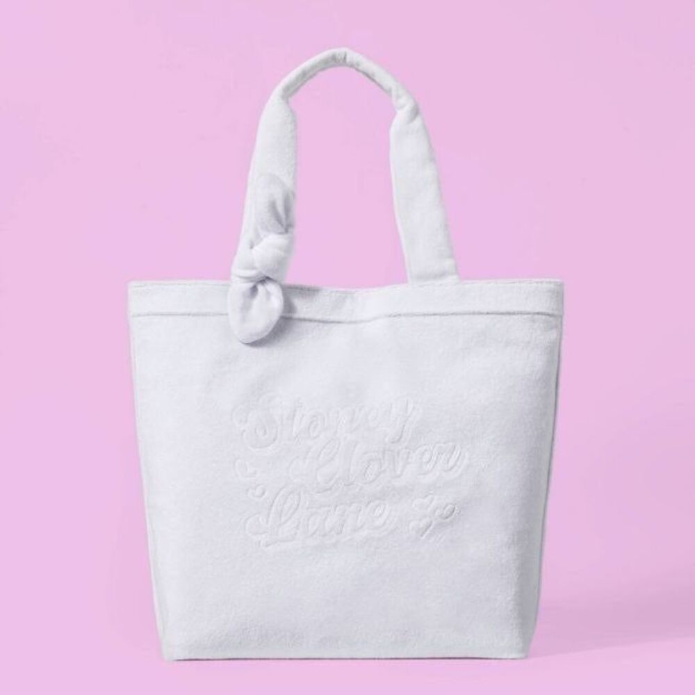 Terry Cloth Embossed Beach Tote Bag - Stoney Clover Lane x Target White